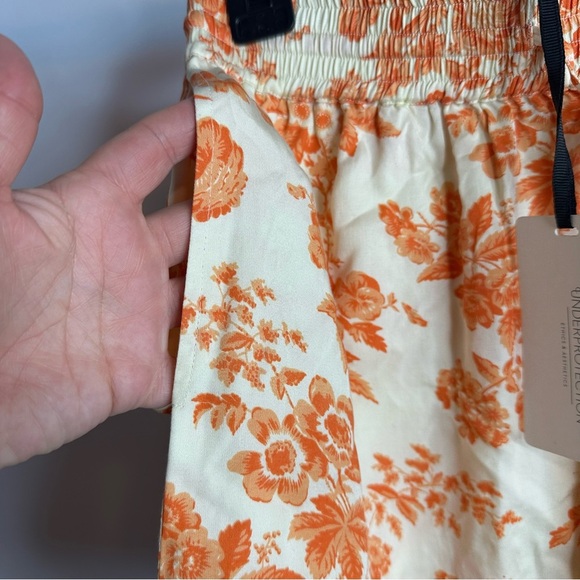 UnderProtection Wilda Short Sleeve and Shorts Pajama set Womens Small Orange NEW - Picture 12 of 16